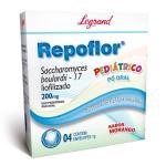 Probiótico Repoflor Pediátrico 200mg Pó Oral Sabor Morango 4 Envelopes De 1g