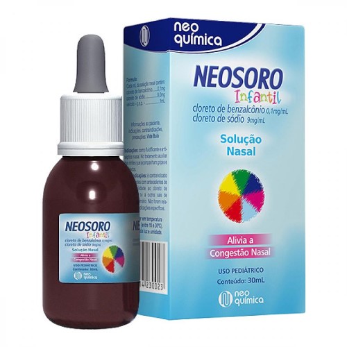 Neosoro Infantil Solução Nasal Gotas Com 30ml