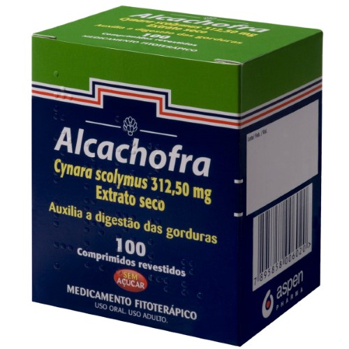 Alcachofra Aspen Pharma 100 Comprimidos Revestidos