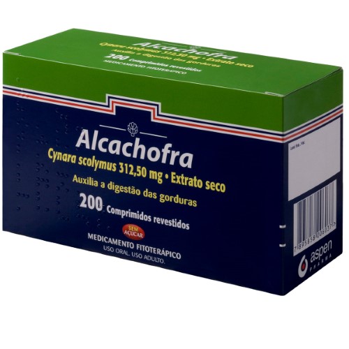 Alcachofra Aspen Pharma 20 X 10 Comprimidos Revestidos