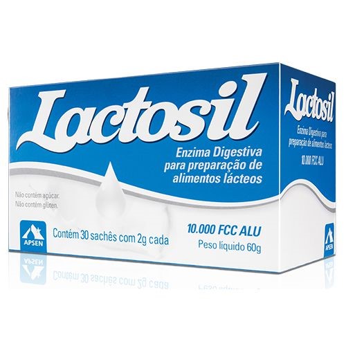 Lactosil 10000 Fcc Apsen 30 Sachês 2g Cada