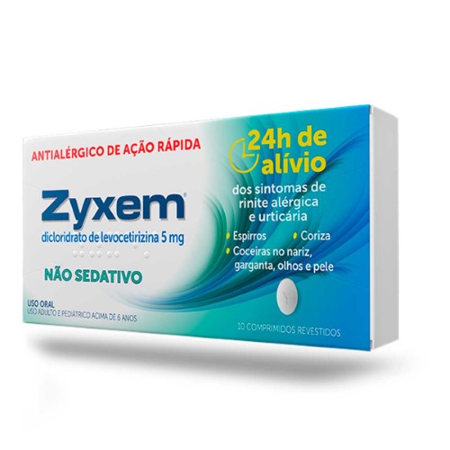 Zyxem 5mg Ucb Biopharma 10 Comprimidos Revestidos