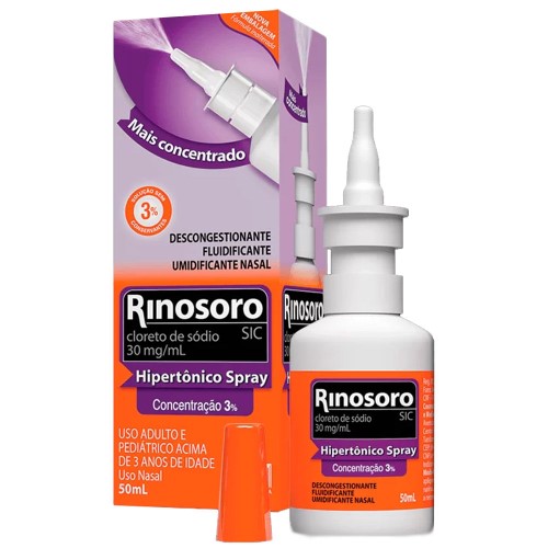 Rinosoro Sic Solução Nasal 3% Mantecorp Farmasa 50ml