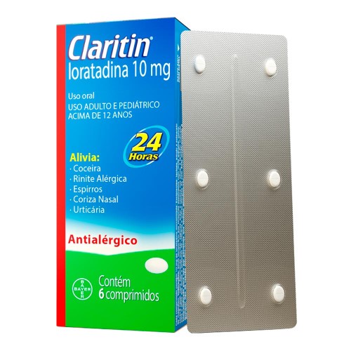 Claritin 10 Mg Bayer 6 Comprimidos