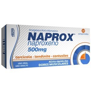 Naprox Naproxeno 500mg 10 Comprimidos