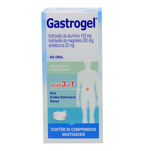 Gastrogel Medquímica Com 20 Comprimidos Mastigáveis