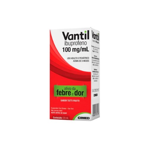 Vantil Ibuprofeno 100mg/Ml Suspensão Oral 20ml