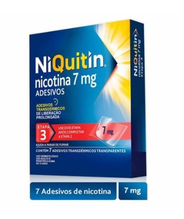 Niquitin Adesivo 7mg Com 7 Adesivos De Nicotina