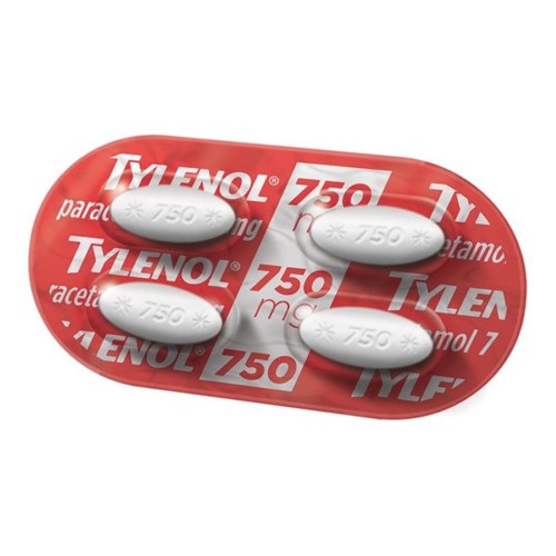 Tylenol 750mg 4comprimidos