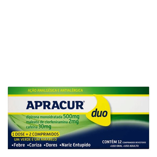 Apracur Duo Com 12 Comprimidos