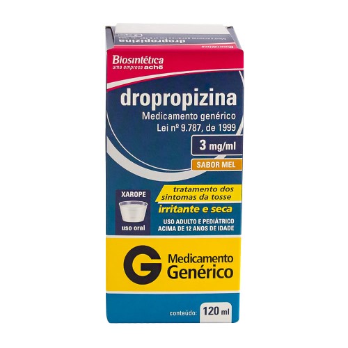 Dropropizina 3mg Aché Xarope 120ml
