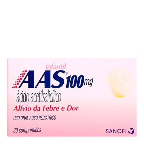 Aas 100mg Infantil 30 Comprimidos
