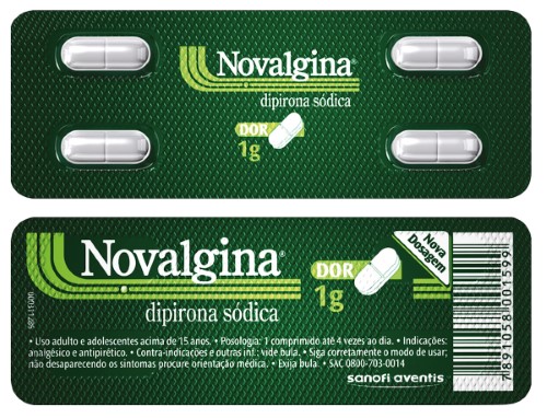 Novalgina 1g Com 4 Comprimidos