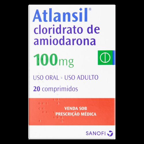 Atlansil Cloridrato De Amiodarona 100mg 20 Comprimidos