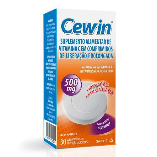 Suplemento Vitamínico Cewin 500mg 30 Comprimidos