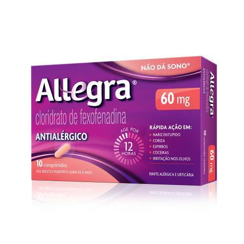 Antialérgico Allegra 60mg 10 Comprimidos