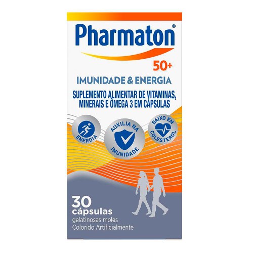 Suplemento Vitamínico Pharmaton 50+ Imunidade & Energia 30 Cápsulas