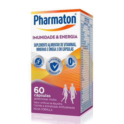 Suplemento Vitamínico Pharmaton Complex Imunidade & Energia 60 Cápsulas