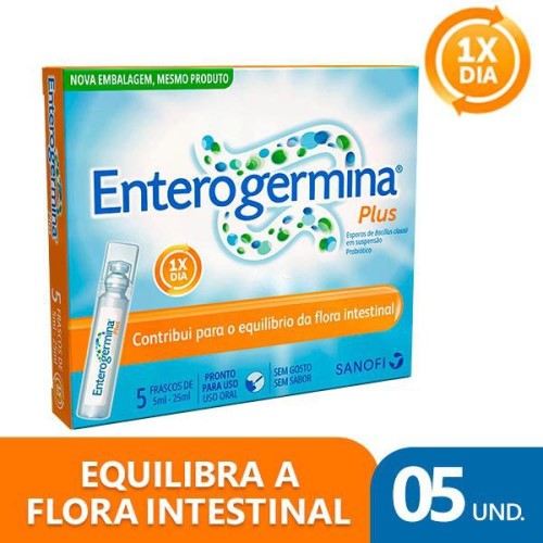 Probiótico Enterogermina Plus 5 Frascos De 5ml Cada