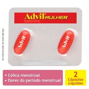 Advil Mulher Fração De Venda 1 Bl C/2 Cápsulas