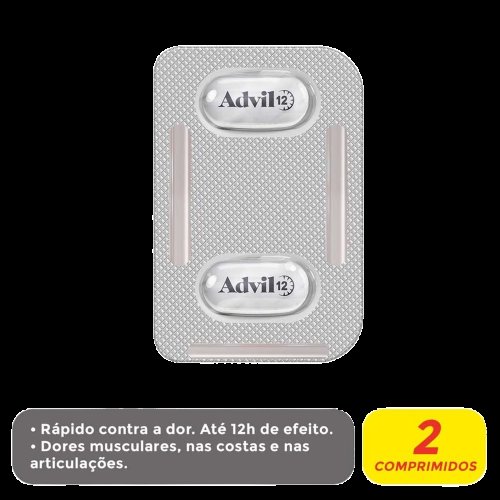 Advil 12h 600mg Com 2 Comprimidos Revestidos De Liberação Prolongada