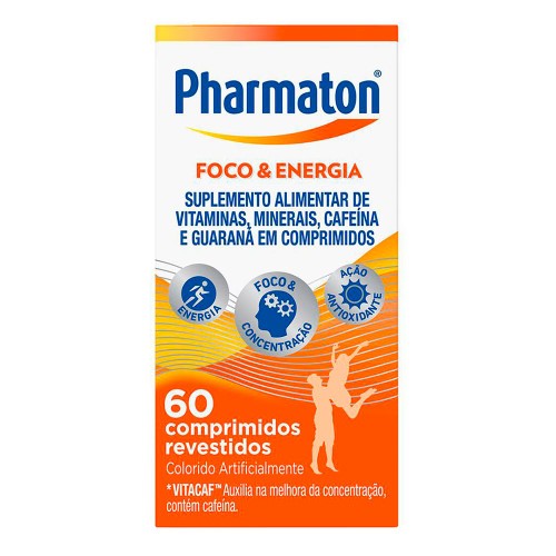 Suplemento Vitamínico Pharmaton Energy Foco & Energia 60 Cápsulas