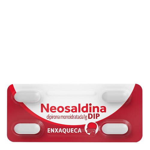 Neosaldina Dip Dipirona Monoidratada 1g 4 Comprimidos