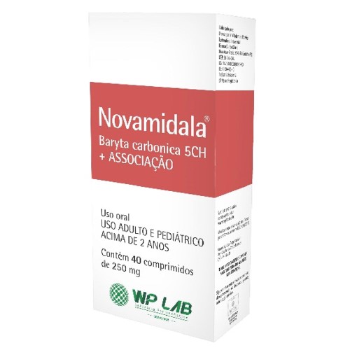 Novamidala Baryta Carbonica 5ch + Associações 40 Comprimidos